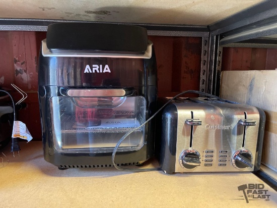 Cuisineart Toaster and Aria Digital Air Fryer Oven
