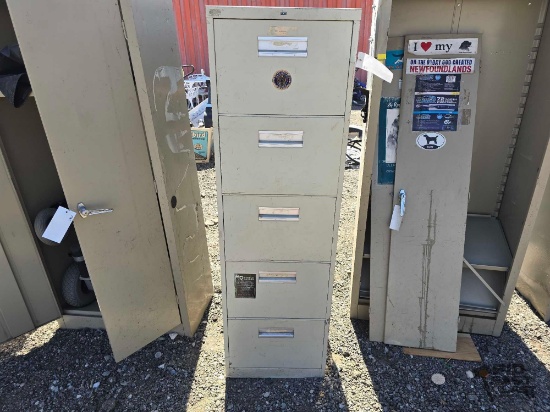 Metal Hon 5-Drawer Filing Cabinet