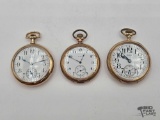 (3) Elgin Pocket Watches