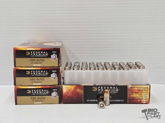 NEW!!! 200 Rounds Federal Premium 380 Auto 99gr Ammo