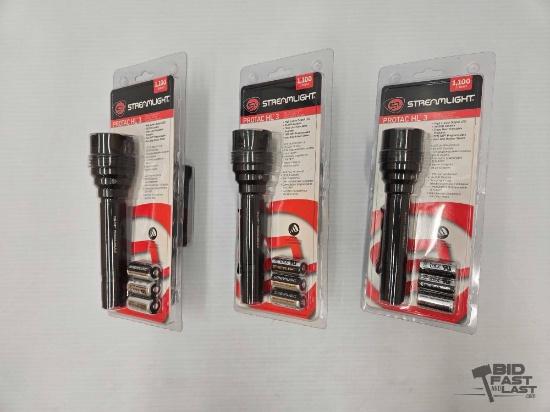NEW!!! (3) Streamlight LED Flashlights