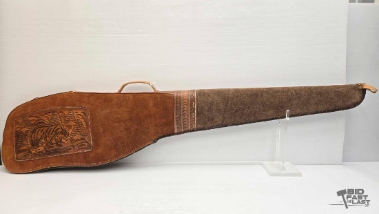 Mexico Suede Leather Sherpa Lined Rifle Case