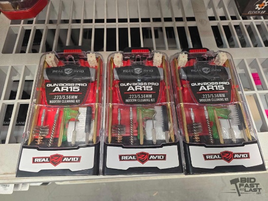 (3) NEW!!! Real Avid Gun Boss Pro AR15 Modern Cleaning Kits