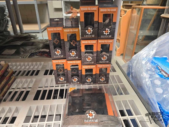 NEW!!! (10) Eleven 10 Rigid TQ Cases and (1) QD Square Med Pouch