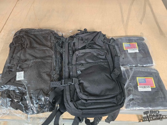 NEW!!! (2) Glock Backpacks and (2) Speed Track Tactical Christmas Stockings