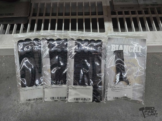 (3) New! Bianchi Ranger Belt Keepers and (1) New! Bianchi Ranger Baton Ring