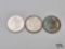 (3) 1879-1881 Morgan Silver Dollars