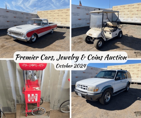Premier Cars, Jewelry & Coin Auction October 2024