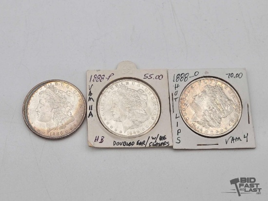 (3) 1886-1888 Morgan Silver Dollar