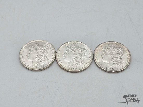 (3) 1879 Morgan Silver Dollars
