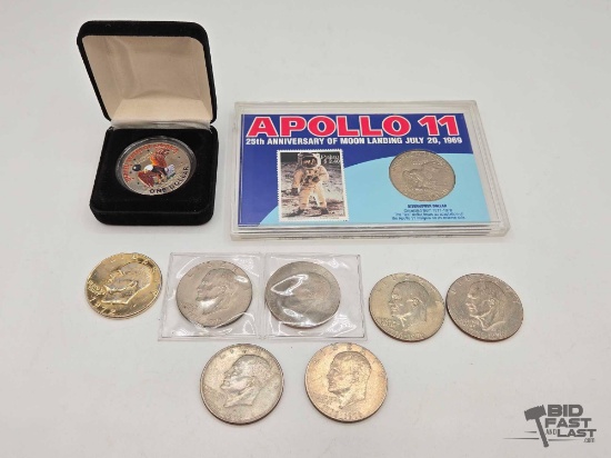 (9) Eisenhower Dollar Coins