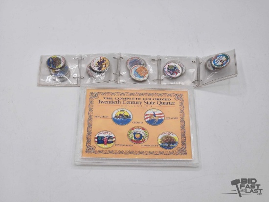 (20) 1999-2001 Twentieth Century State Quarter Colorized Collection