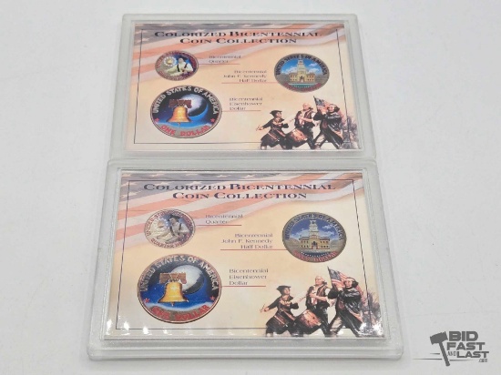 (2) 1776-1976 Colorized Bicentennial Coin Collection