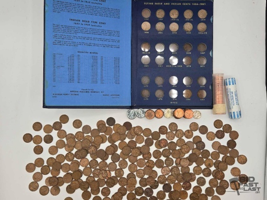 Approx 400 Pennies & Penny Album