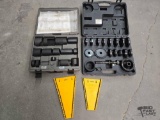 Ball Joint Adapter Set, Front Wheel Bearing Adapters, and (2) Wrench Racks