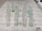 (18) Glass Colored Bottles