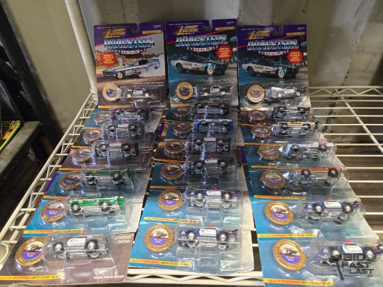 NEW!!! (21) Johnny Lighting Dragsters