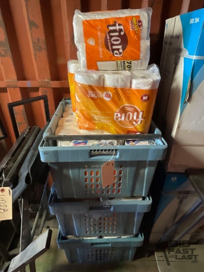 (3) Totes of Paper Towels