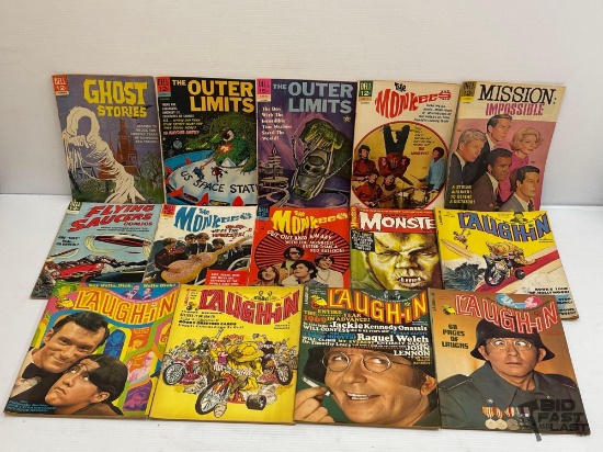(8) Dell Comic Books & (5) Laugh-in Magazines