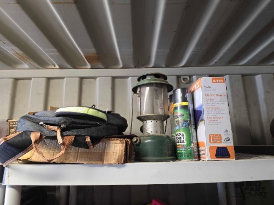 Twin Size Air Matress, Coleman Lantern 220F, Backpacks Wasp & Hornet Killer Spray