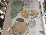 US Army Bags, Hammock, Water Canteen