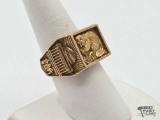 10K Gold MIT 1982 Class Ring, 21.41g