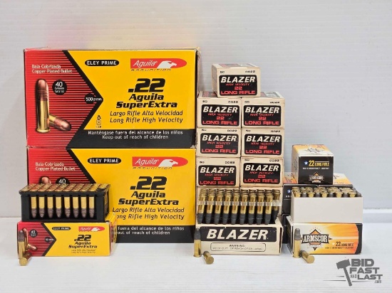 NEW!!! (1900) Rounds of .22 Long Rifle Ammo