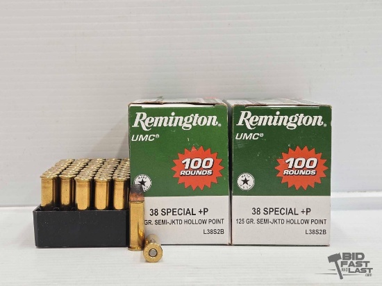 NEW!!! (200) Rounds of Remington 38spl+p Ammo