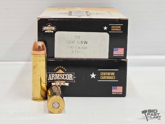 NEW!!! (40) Rounds of Armscor 500 S&W Ammo