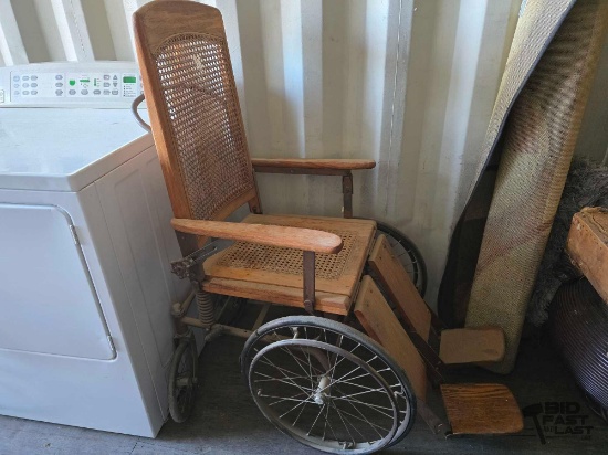 Vintage Wooden Wheelchair