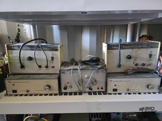 (2) Ealing Precision Spark Sources, (2) Daedalon Corporation Precision Spark Generators, and (1) Eal