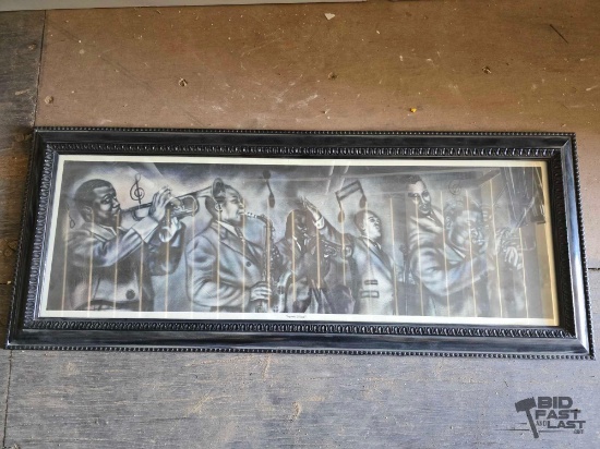 Framed "Legends of Jazz" Print