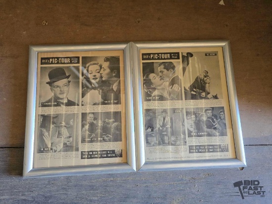 (2) Framed RKO's Pic-Tour of the Week Pages