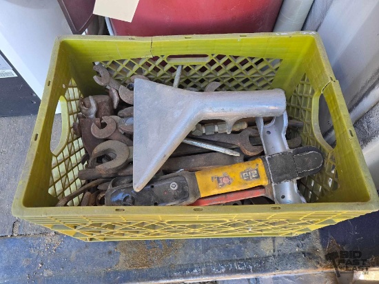 Crate with Oversized Wrenches