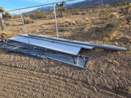 Garage Door with Tracks and Motor