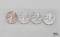 (4) 1916-2016 .999 Fine Silver Walking Liberty Coin