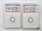(2)2007 .999 Fine Silver President Reagan Coins