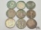 (9) 1925-1964 Half Dollar Coins