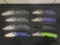 (8) Spyderco Pocket Knives