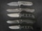 (4) Benchmade & (1) Hogue Pocket Knives