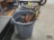 Brute Trash Can with Arrows, Arrow Quiver, Gun Cases, and Hard Cases