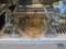 (2) Glass Horses & Bronze Trinket Bowl
