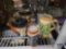 (5) Ceramic Steins, Tea Pot & Container