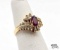 14K Gold Ruby & Diamond Ring, 4.13g