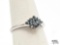 14K White Gold Diamond Cluster Ring, 2.24g