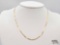 14K Gold Herringbone Chain, 2.96g