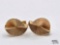 14K Gold Swirl Cufflinks, 8.07g