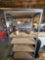 2 Metal Racks with Wood Shelves
