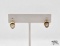 14K Gold Semi-Precious Stone Earrings, 3.09g