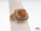 10K Gold Diamond & Semi-Precious Stone Ring, 3.11g